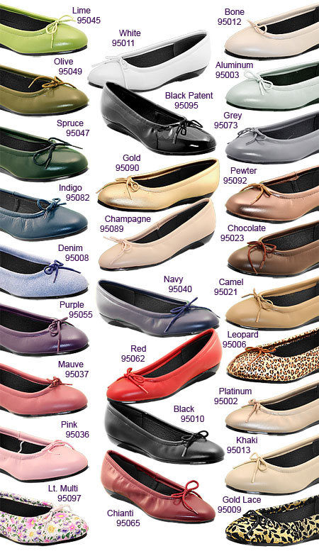 Tic-Tac-Toes Street Shoes, Lisa 950 Leather Ballerinas