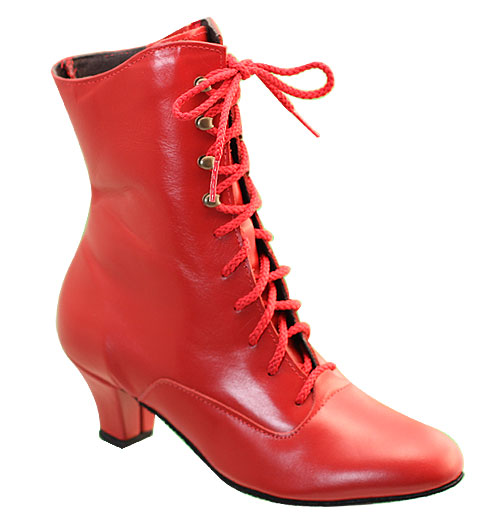 red granny boots