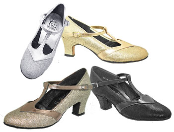 Goldie 634 Starlight Dance Shoes with T Strap