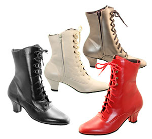 Western Dance Boots, Soffie Granny Side Zipper Boot
